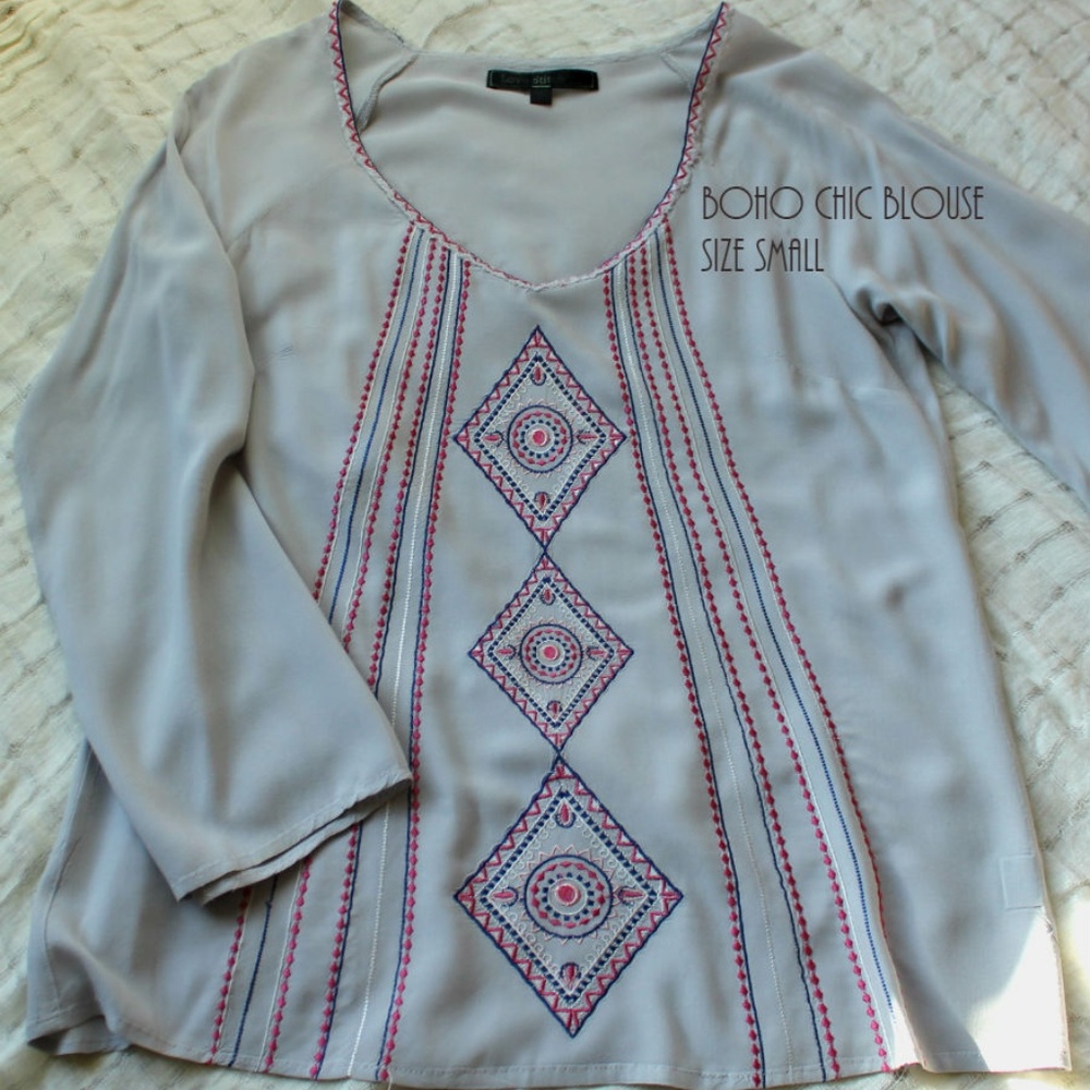Boho Embroidered Top - Stitch Love